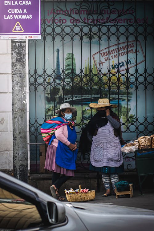 Free Women Selling Food on the Street  Stock Photo