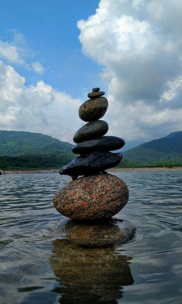 stone stacks, cairn, river-7355974.jpg